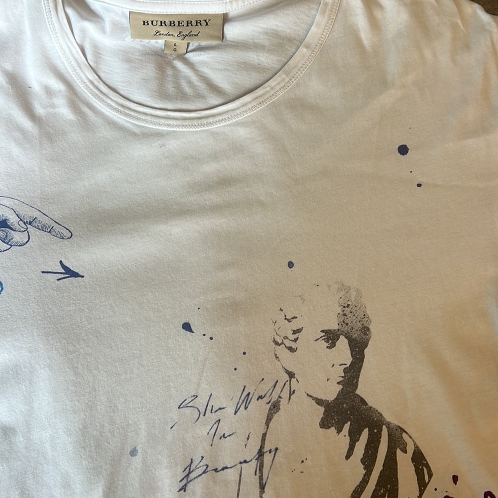 BURBERRY Tshirt, white, large - Picture 2 of 4